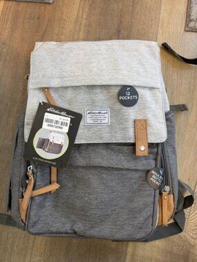 NEW Eddie Bauer Diaper Bag Backpack 12 Pockets